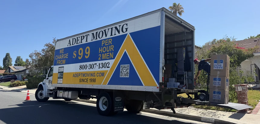 Adept Moving $99 per hour two men branded truck in Agoura Hills