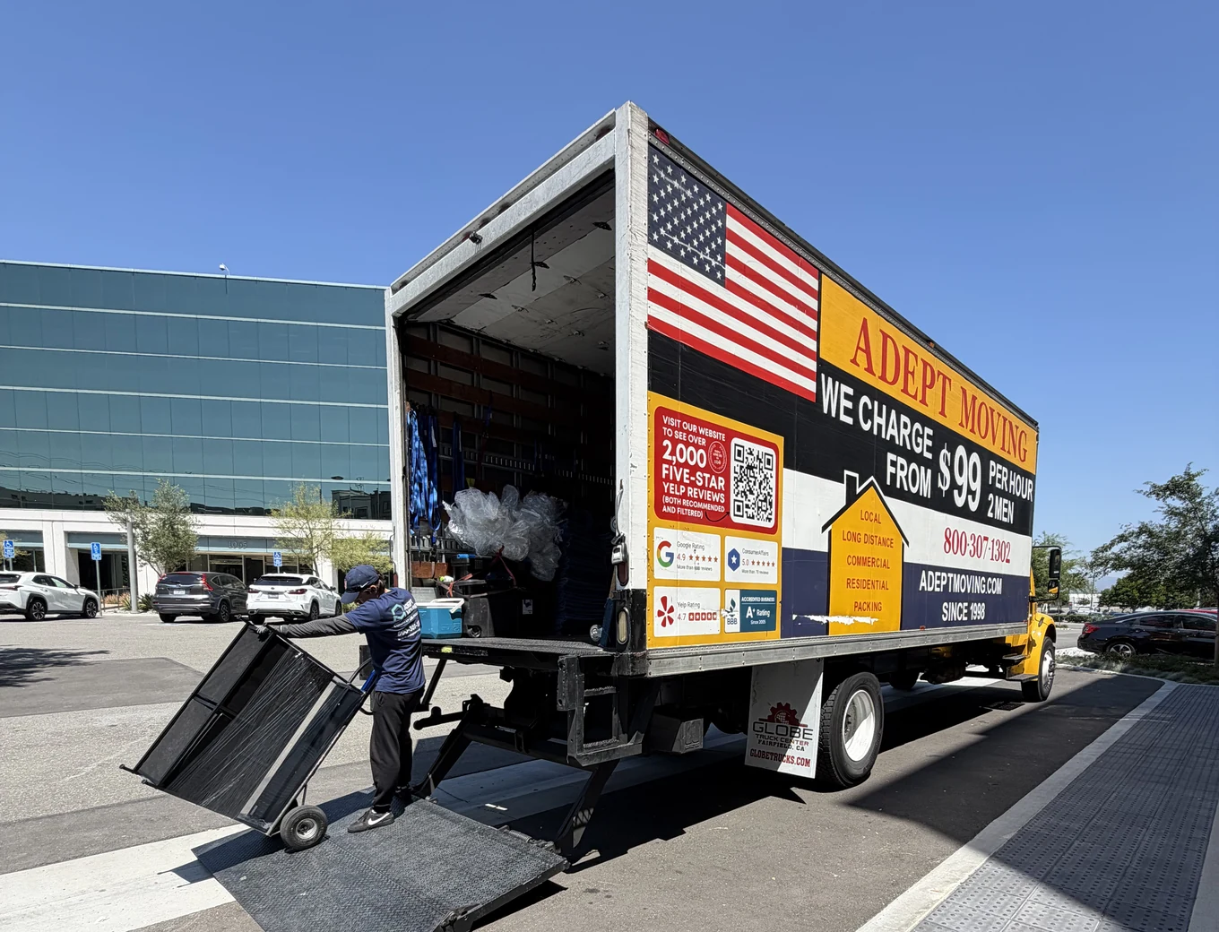 Adept Moving crew on a local move in Anaheim