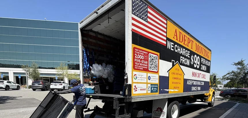 Adept Moving crew on a local move in Anaheim