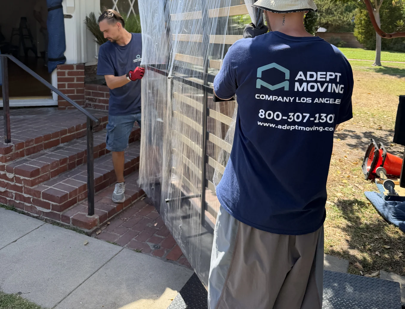 Adept Moving truck on North Avon Street in Burbank, 91505