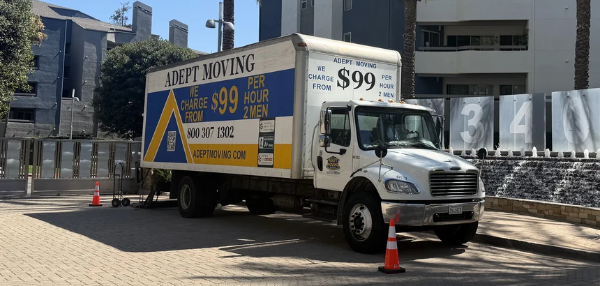 Adept Moving crew on a local move in Costa Mesa
