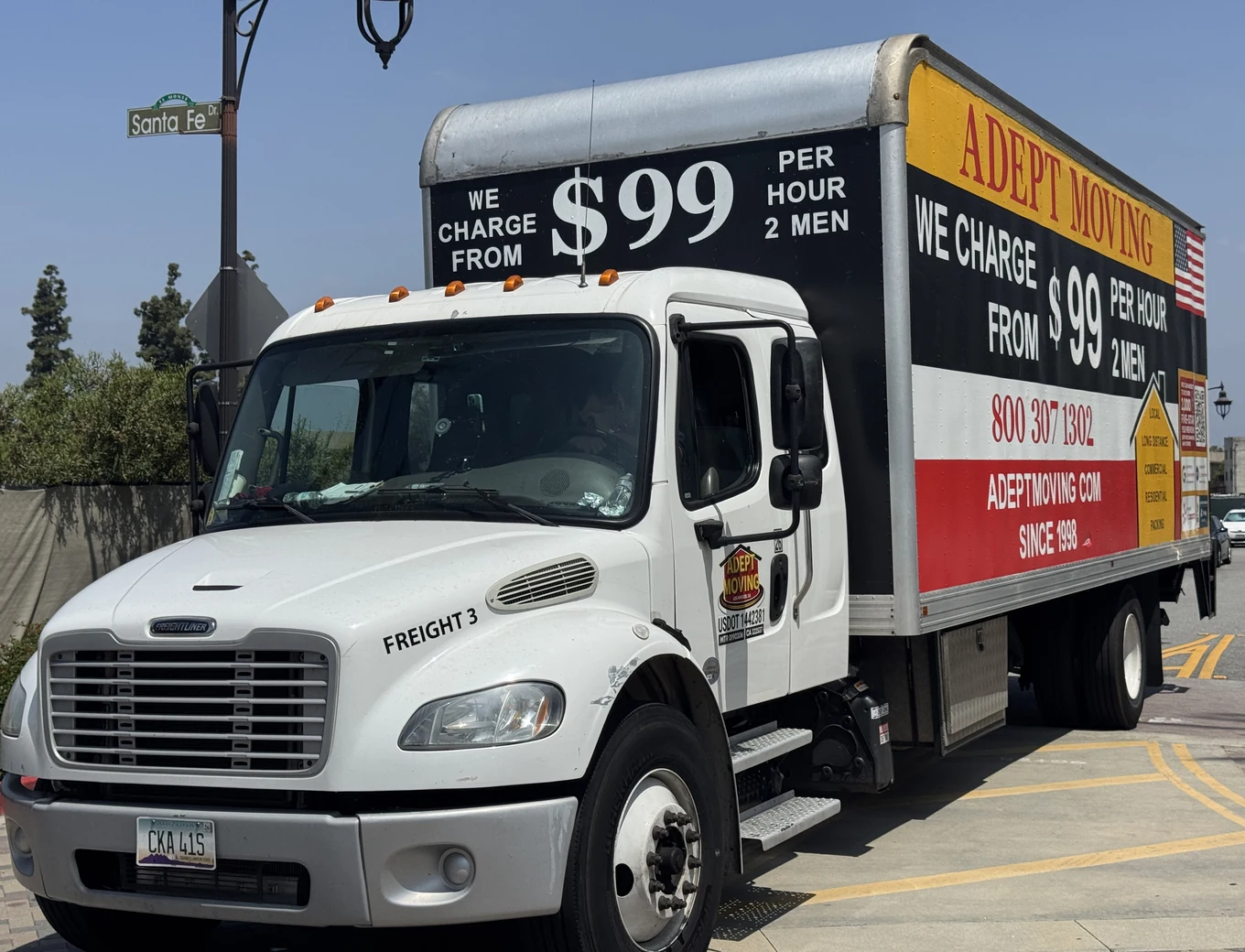 Adept Moving crew on a job in El Monte, 91731