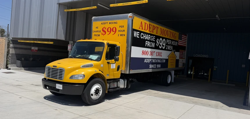 Adept Moving truck on San Fernando Road in Glendale, 91203