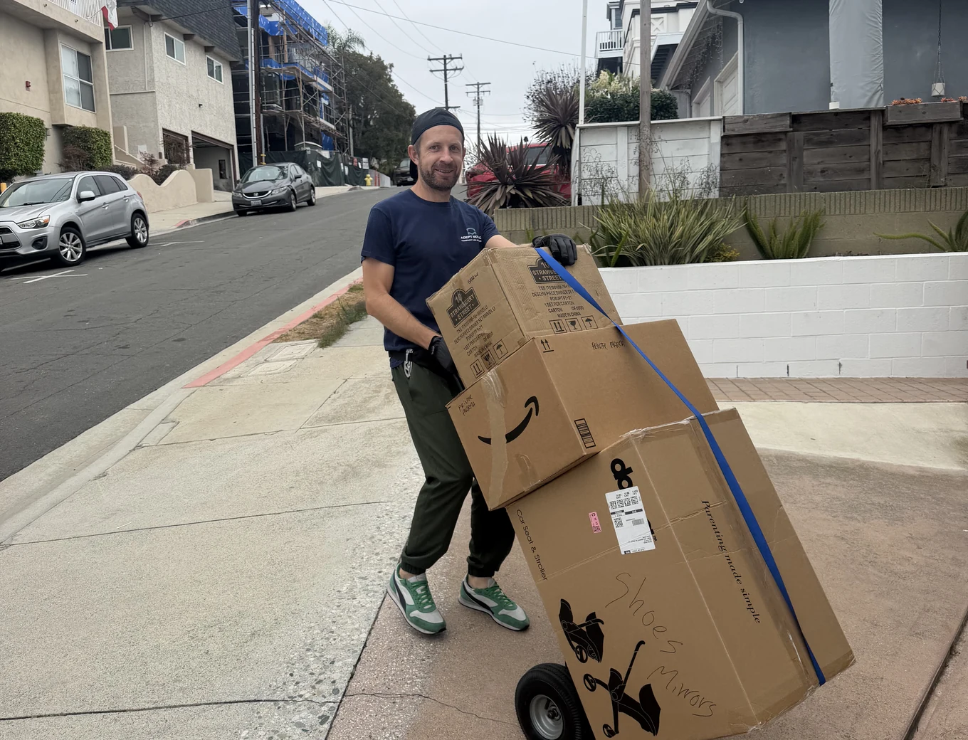 Adept Moving truck on 3rd Street in Hermosa Beach, 90254