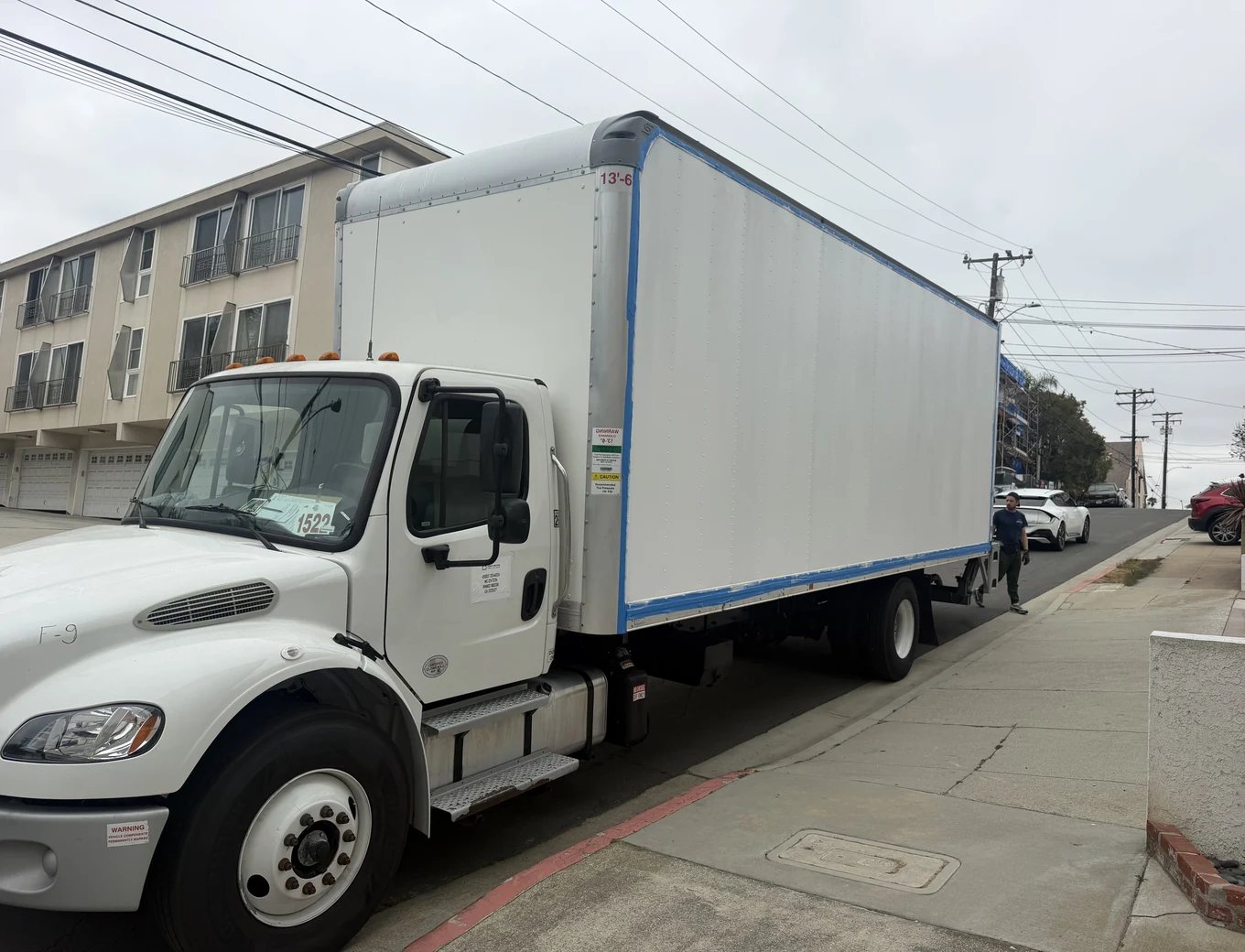 Adept Moving truck on 3rd Street in Hermosa Beach, 90254