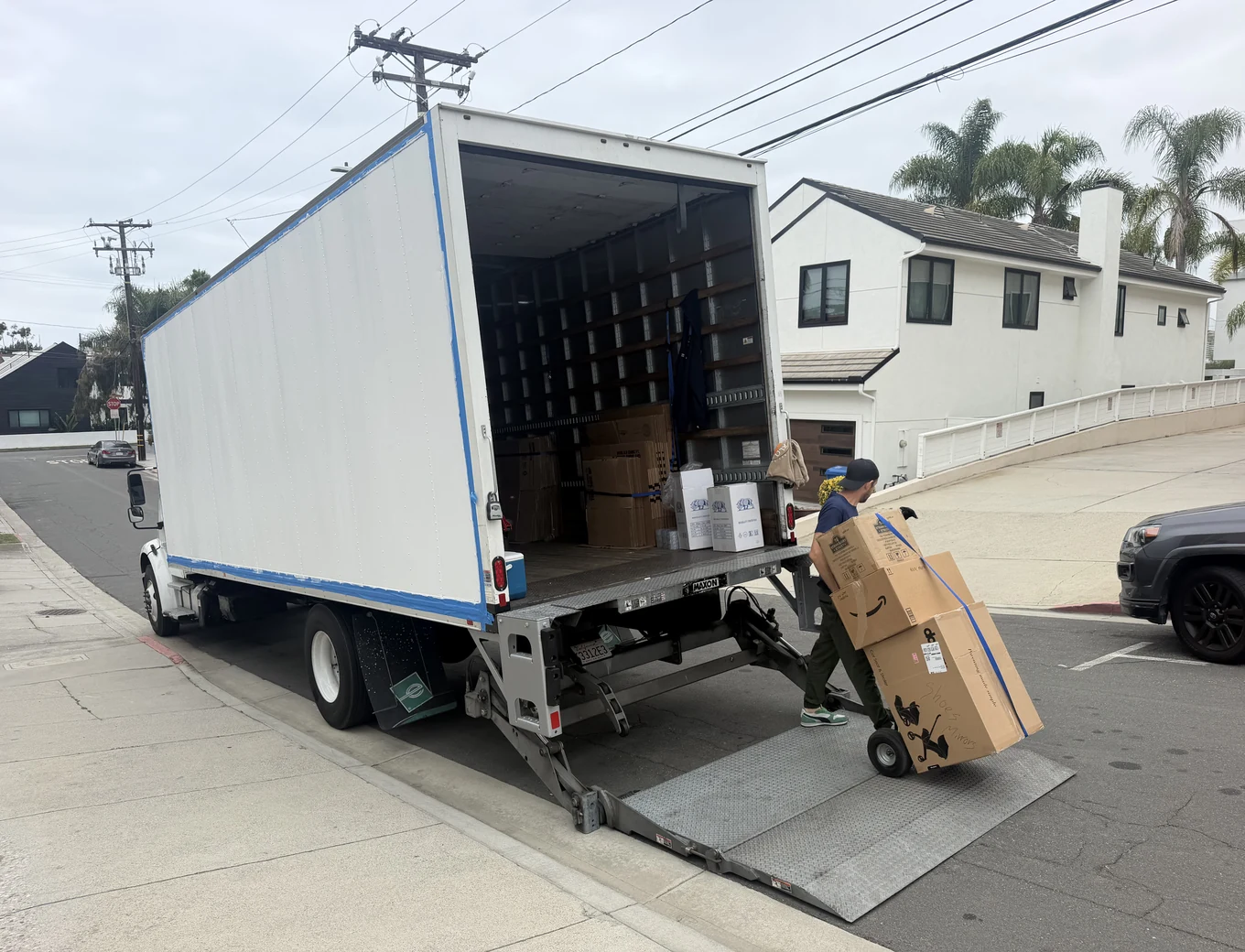 Adept Moving truck on 3rd Street in Hermosa Beach, 90254