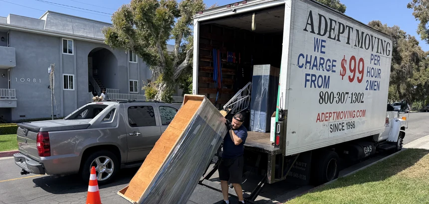 Adept Moving adept truck liftgate loading cone in Huntington Beach