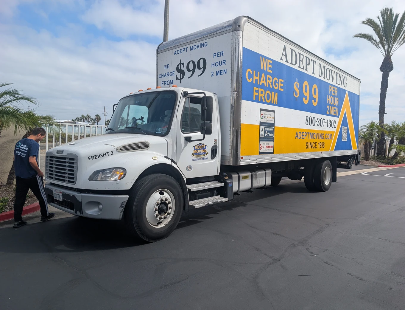 Adept Moving crew on a local move in Huntington Beach