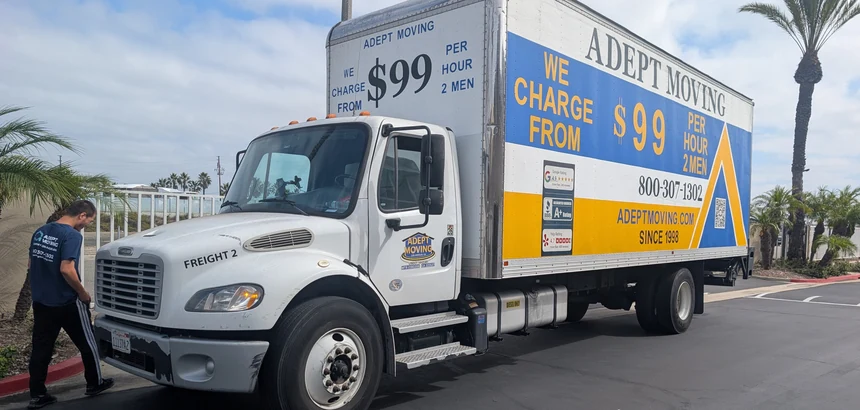 Adept Moving crew on a local move in Huntington Beach