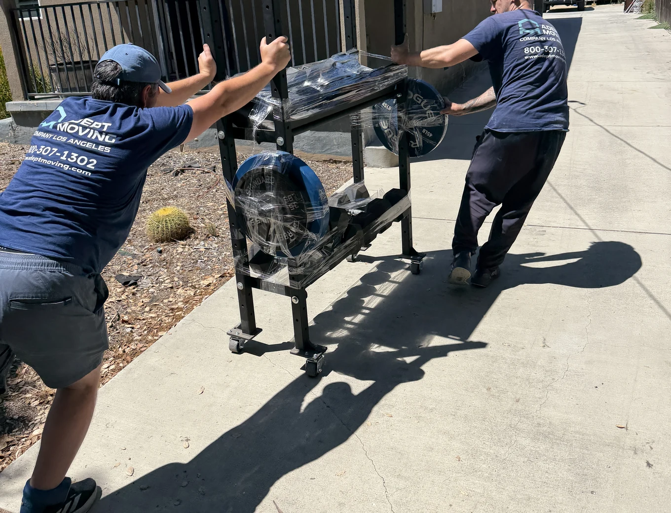 Adept Moving crew on a local move in Pasadena