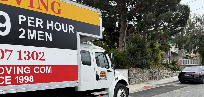 Adept Moving truck on Carver Street in Redondo Beach, 90278