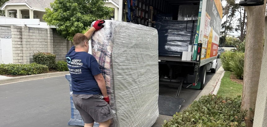 Adept Moving truck on Mcbean Parkway in Santa Clarita, 91355