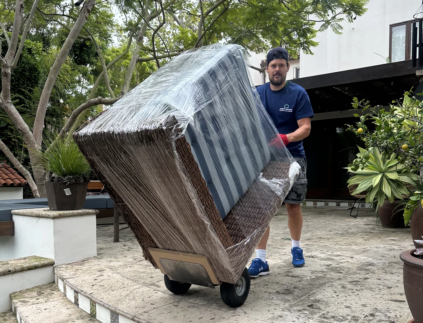 Adept Moving truck on 26th Street in Santa Monica, 90403