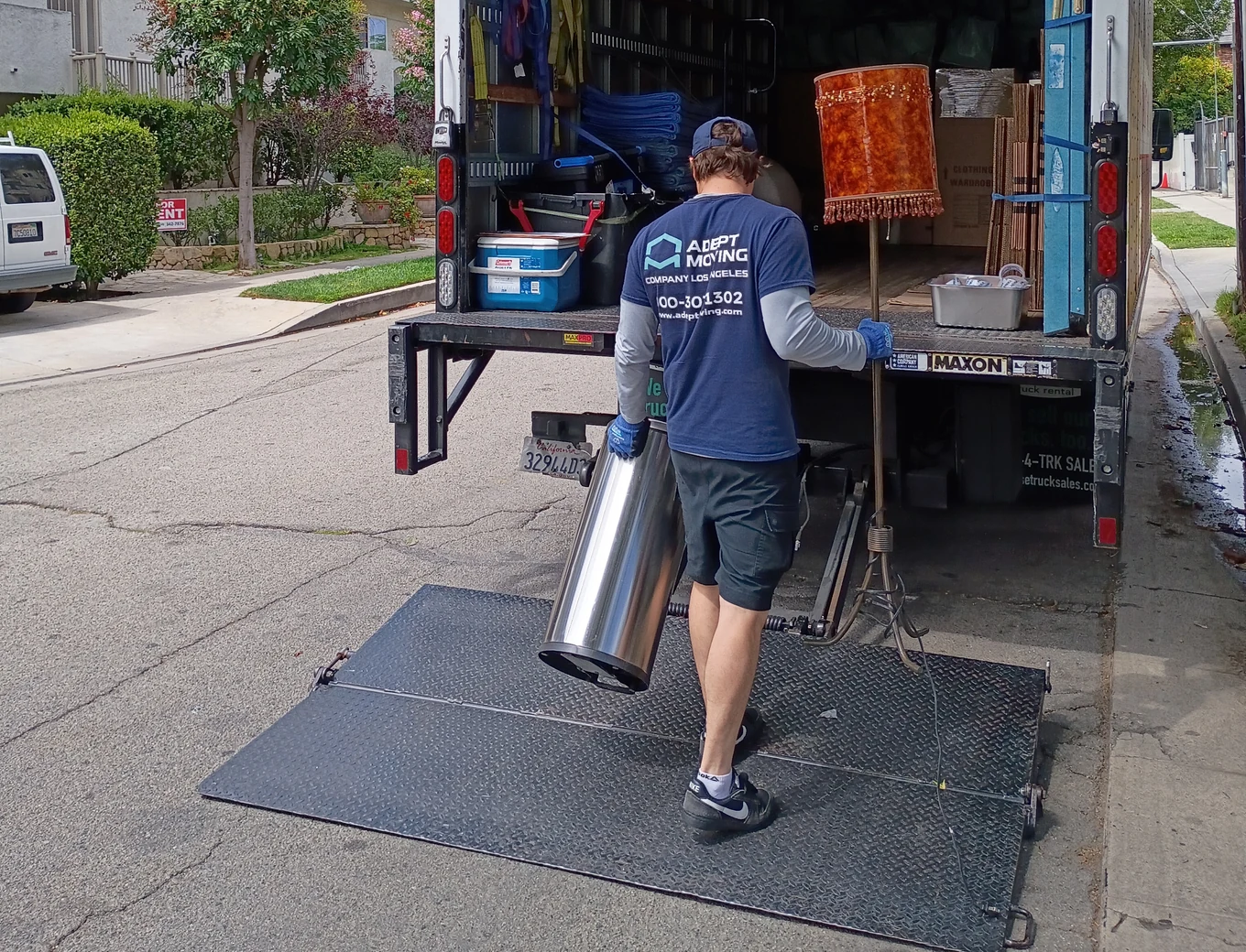 Adept Moving crew on a local move in Studio City