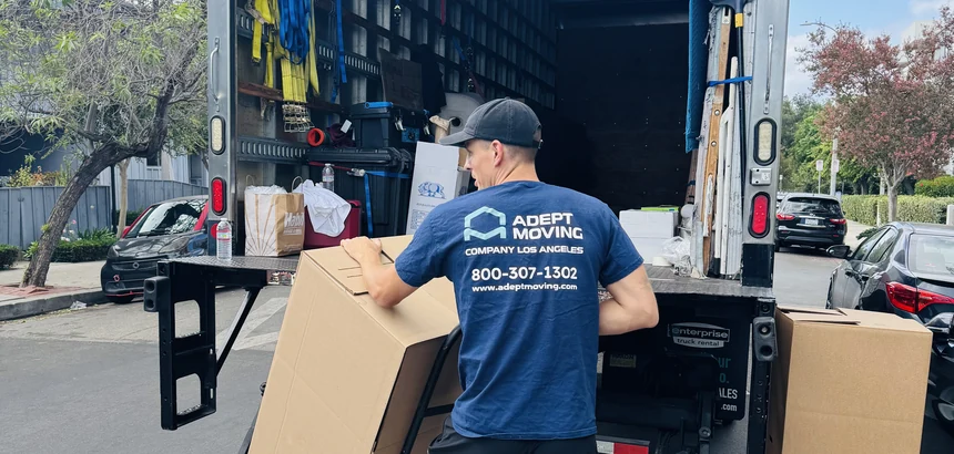 Adept Moving mover wheeling boxes dolly truck in Thousand Oaks