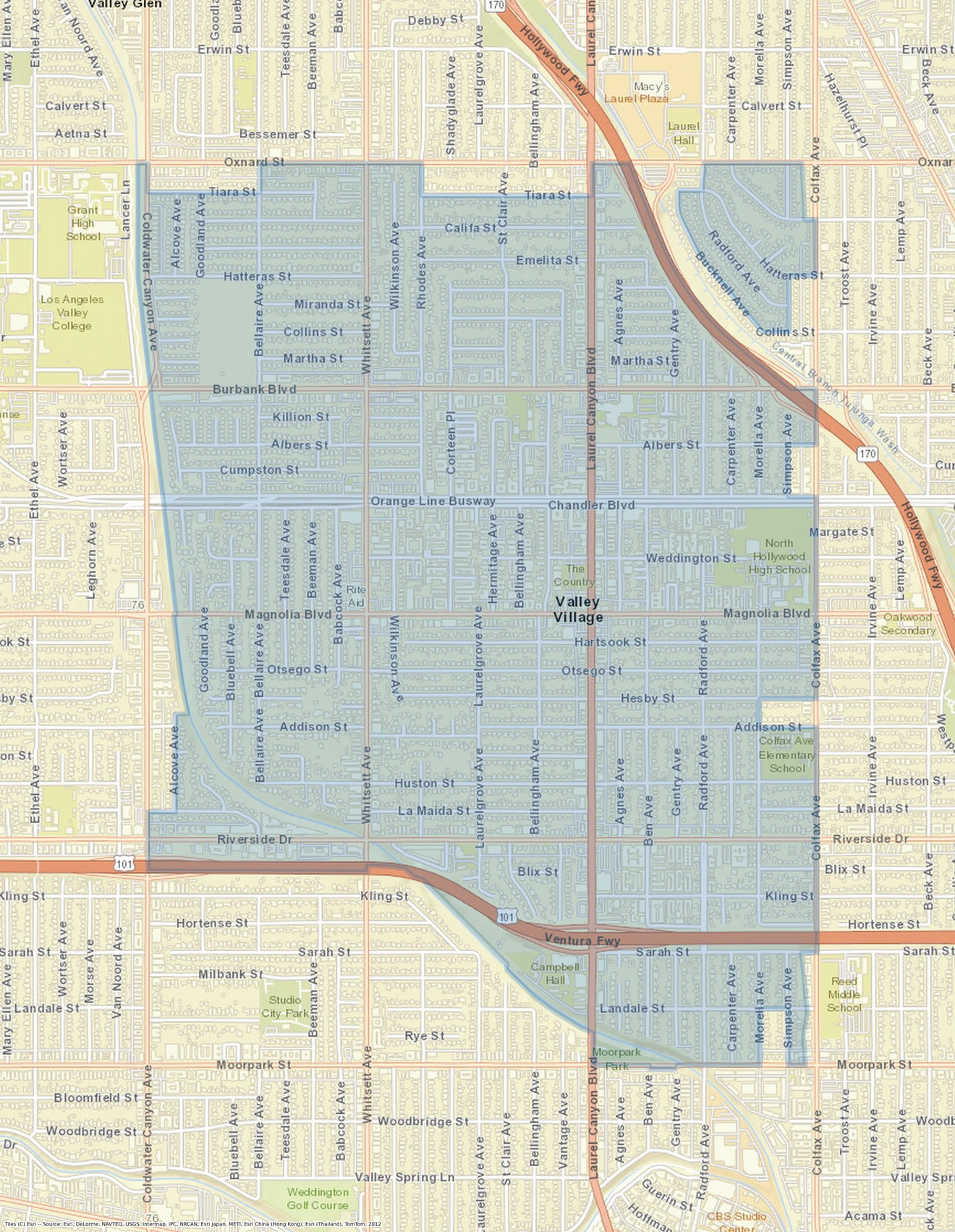 Serving Valley Village from North Hollywood